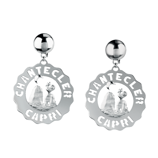 Orecchini Et Voilà Logo Chantecler Argento