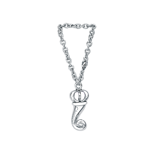 Keyring Et Voilà Corni Silver