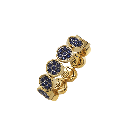 Anello Paillettes Oro