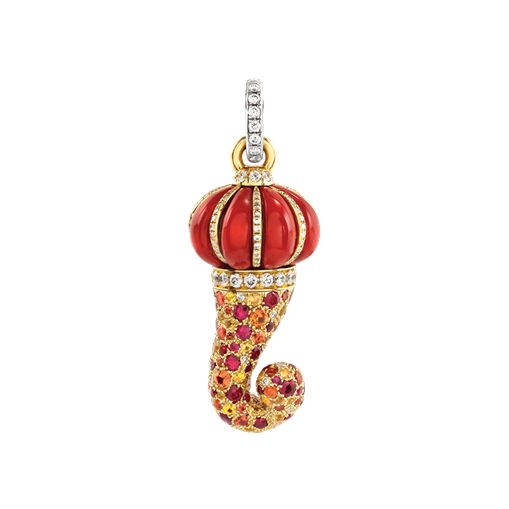 Pendant Corni Gold