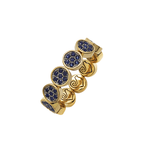 Anello Paillettes Oro