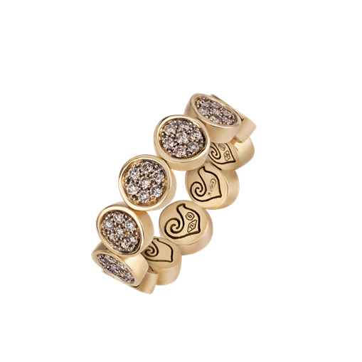 Anello Paillettes Oro
