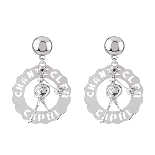 Orecchini Et Voilà Logo Chantecler Argento