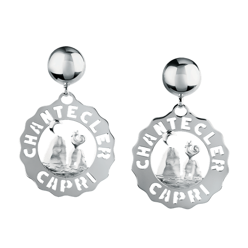 Orecchini Et Voilà Logo Chantecler Argento