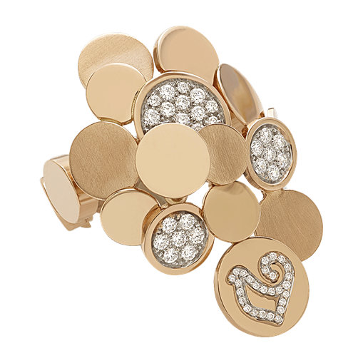 Anello Paillettes Oro