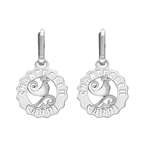 Earrings Et Voilà Logo Chantecler Silver