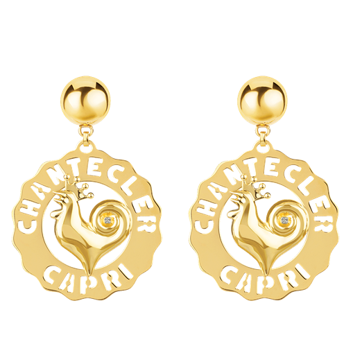 Earrings Logo Chantecler Gold
