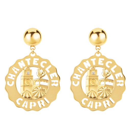 Orecchini Logo Chantecler Oro
