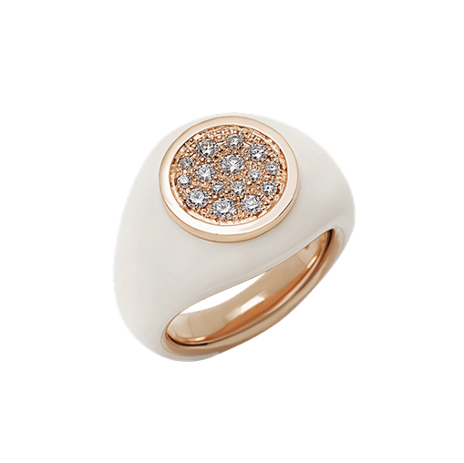 Anello Paillettes Oro