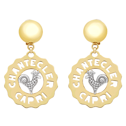 Earrings Logo Chantecler Gold