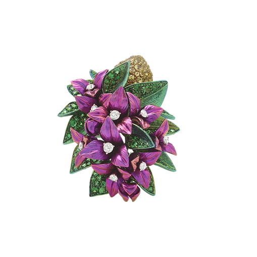 Anello Chantecler Garden Titanio