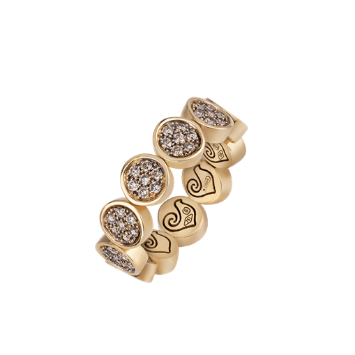 Anello Paillettes Oro
