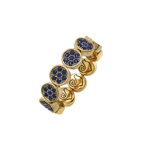 Anello Paillettes Oro