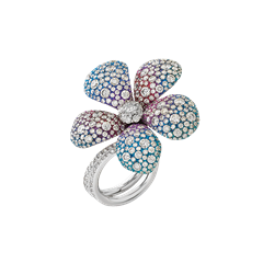 Anello Fiori di Capri Titanio
