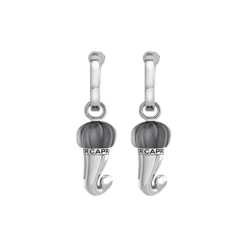 Earrings Et Voilà Corni Silver