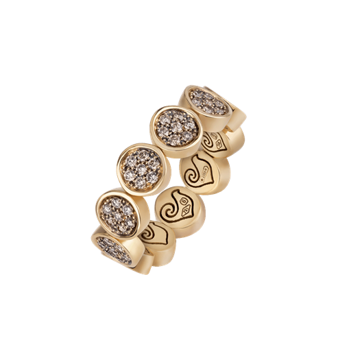 Anello Paillettes Oro